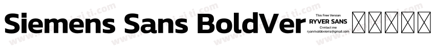 Siemens Sans BoldVer字体转换